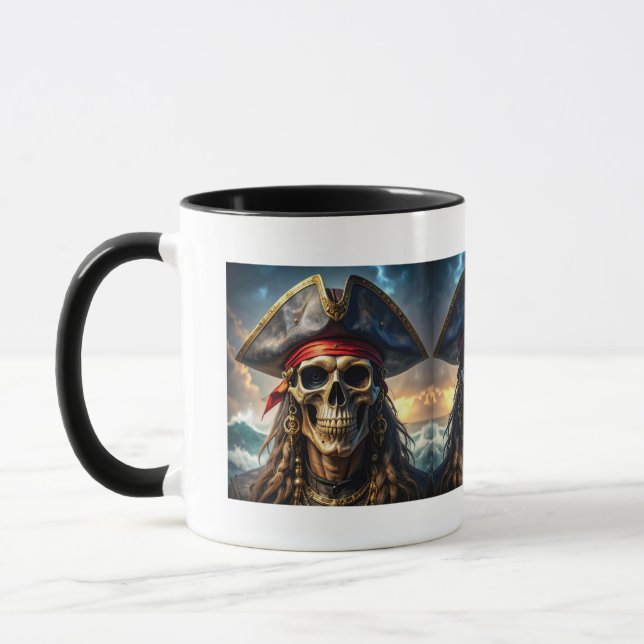 Wicked Pirate Skull Mug (Left)