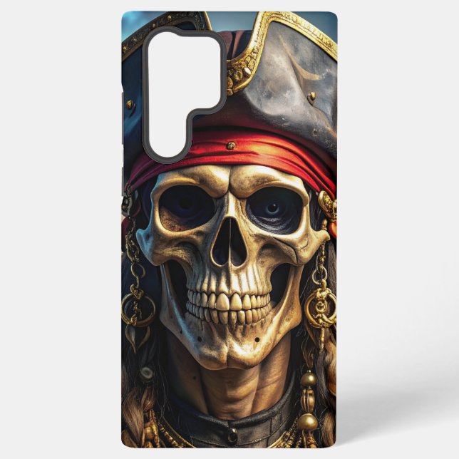 Wicked Pirate Skull Phone Case (Back)