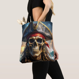 Wicked Pirate Skull Tote