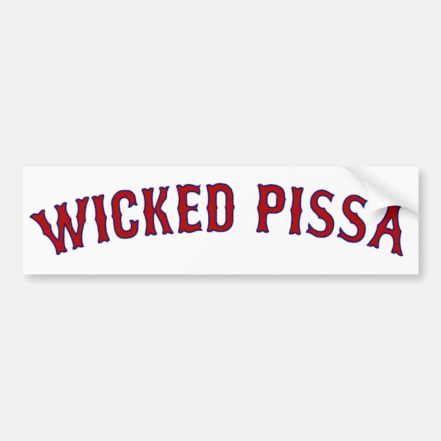 Wicked Pissa Bumper Sticker (Front)