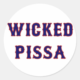 Wicked Pissa Classic Round Sticker