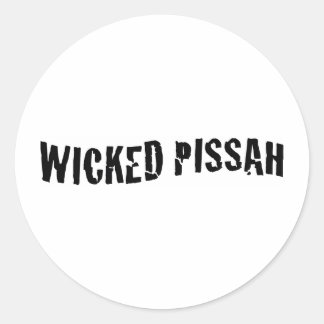 Wicked Pissah Classic Round Sticker