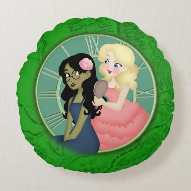wicked popular round pillow (Front)