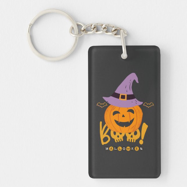 Wicked Pumpkin Keychain (Front)