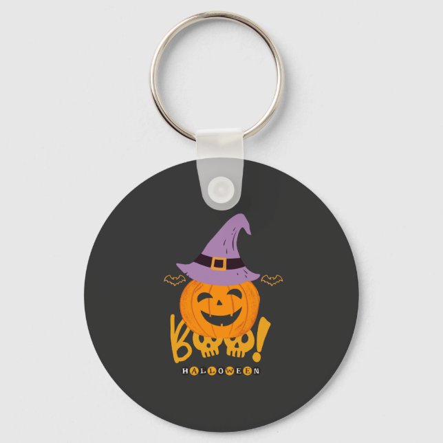 Wicked Pumpkin Keychain (Front)