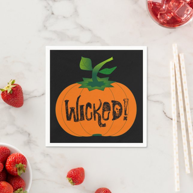 Wicked Pumpkin Napkins (Insitu)