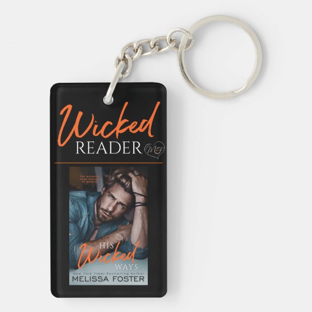 Wicked Reader - His Wicked Ways Keyring (Back)