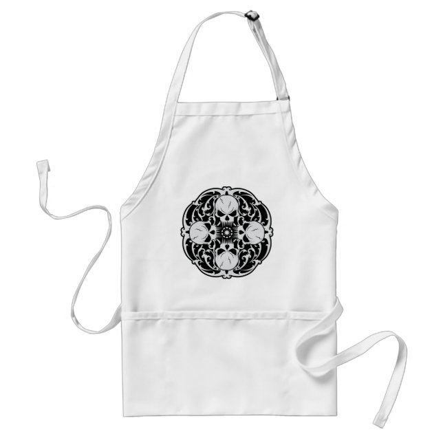 Wicked Skulls Adult Apron (Front)