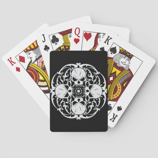 Wicked Skulls Poker Cards (Back)