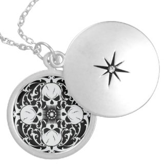 Wicked Skulls Silver Plated Necklace