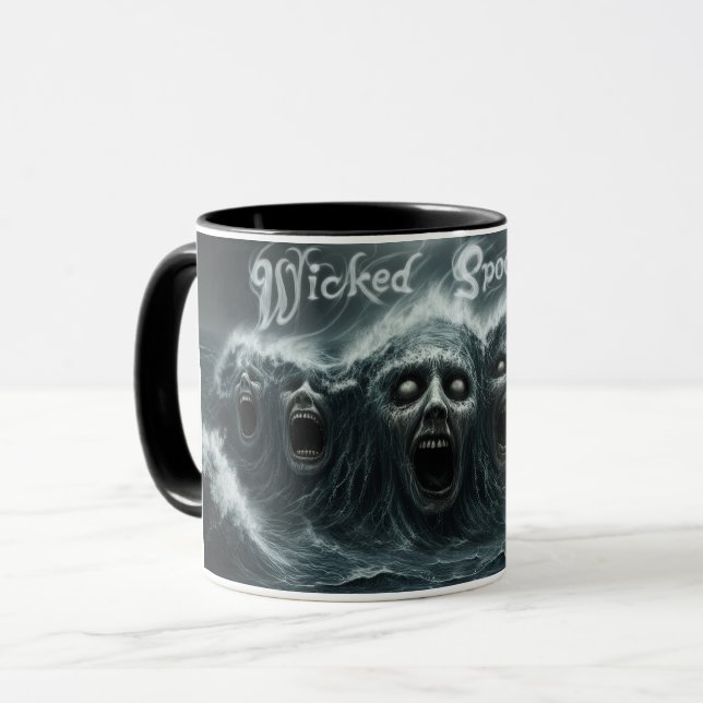 Wicked Spooky Maine - The Screaming Sea Mug (Front Left)