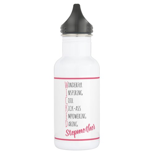 Wicked Stepmother Positive Definition Personalized Stainless Steel Water Bottle
