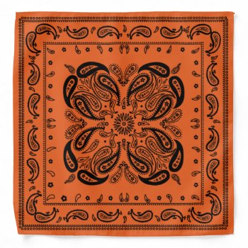 Wicked Style Black And Orange  Bandana by MiniBrothers at Zazzle