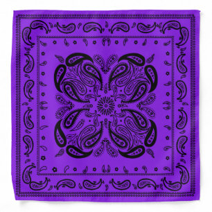 Wicked Style Black and Purple Bandana