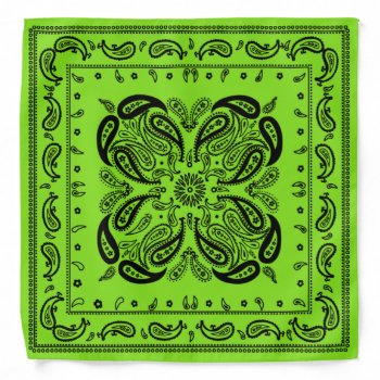 Wicked Style Fluorescent Green Bandana by MiniBrothers at Zazzle