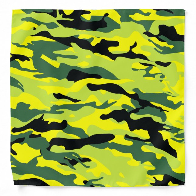 Wicked Style Green Camo  Bandana (Front)