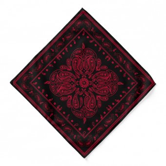 Wicked Style Red and Black Paisley Bandana | Zazzle