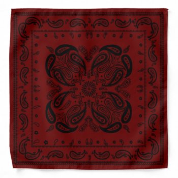 Wicked Style Wine Red  Bandana by MiniBrothers at Zazzle