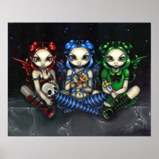 Wicked, Tricksy and False gothic fairy Art Print