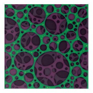 Wicked Trippy Abstract Slime Holes Design Pattern Acrylic Print