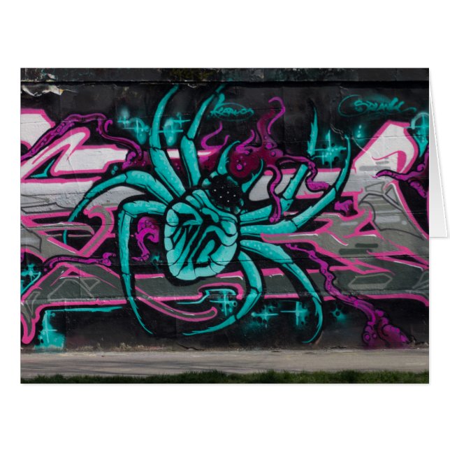 Wicked Turquoise Spider Cards (Front Horizontal)