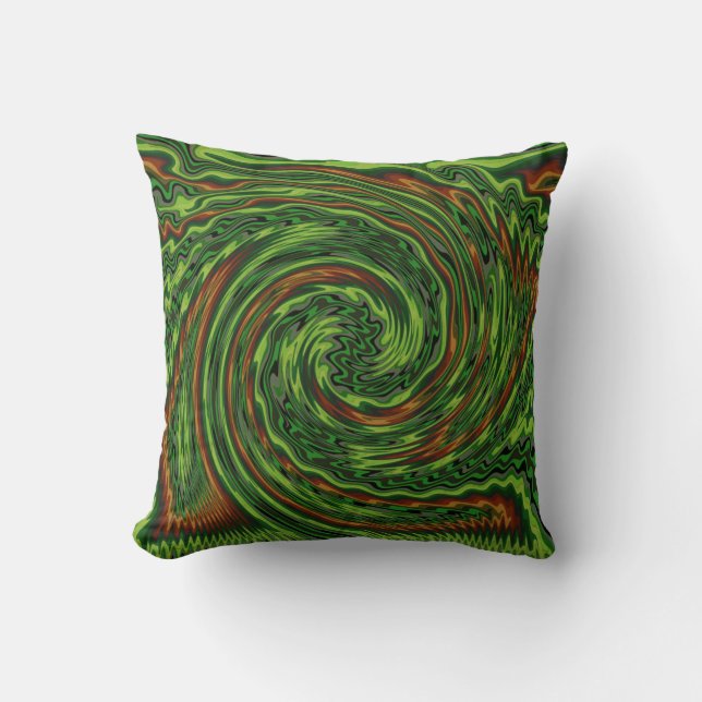 Wicked Twist Throw Pillow (Front)