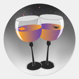 Wicked Wine Classic Round Sticker