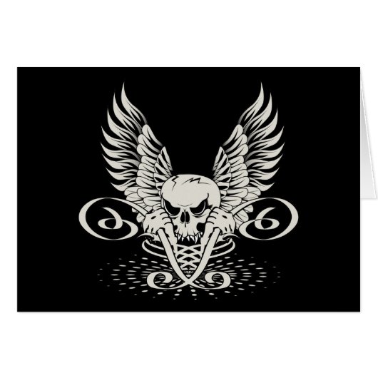 Wicked Winged Skull (Front Horizontal)