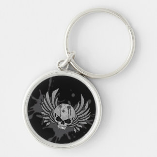 Wicked Winged Skull Keychain