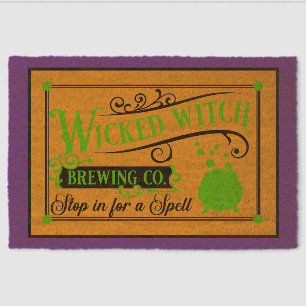 Wicked Witch Brewing Co. – Stop In for a Spell Fiber Doormat