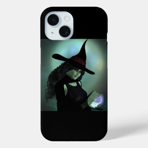 Wicked Witch Casting a Spell iPhone 15 Case