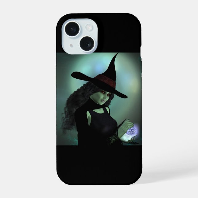 Wicked Witch Casting a Spell Iphone Case (Back)