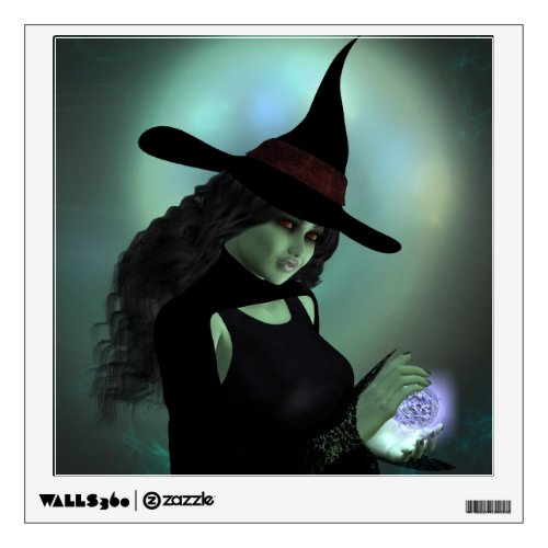 Wicked Witch Casting a Spell Wall Decal