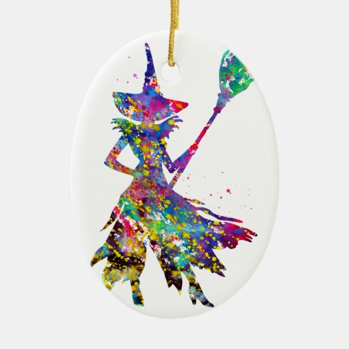 Wicked Witch Ceramic Ornament