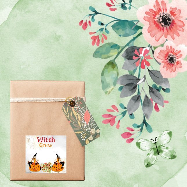 Wicked Witch Crew Halloween Orange Jack O Lanterns Sticker (Wicked Witch Crew Halloween Orange Jack O Lanterns Sticker)