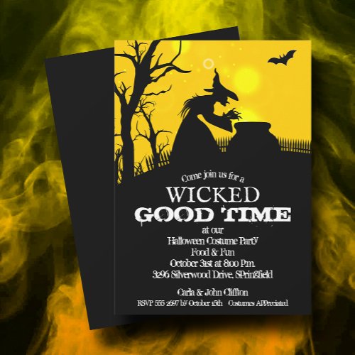 Wicked Witch Halloween Invitation