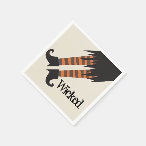 Wicked Witch Halloween Napkins Zazzle