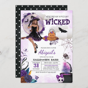 Wicked Witch Halloween Party Invitation