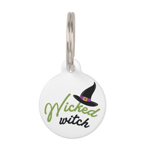 Wicked Witch Hat Pet ID Tag