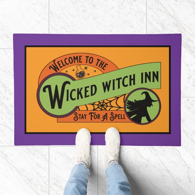 Wicked Witch Inn – Stay for a Spell Doormat (Indoor)