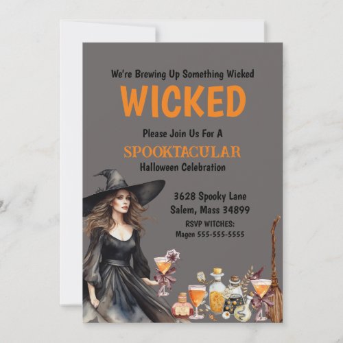 Wicked Witch Invitation