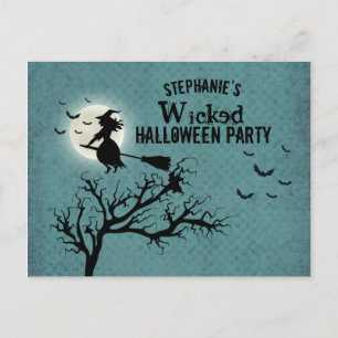 Wicked Witch Invitation Postcard