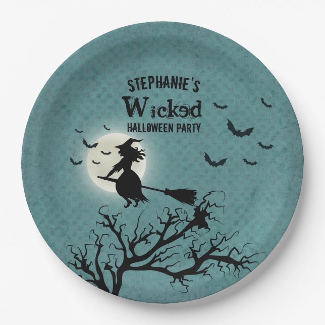 Wicked Witch Paper Plates (Front)
