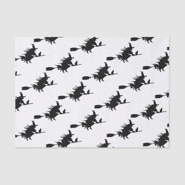 Wicked Witch Silhouette Tissue Paper (Front)