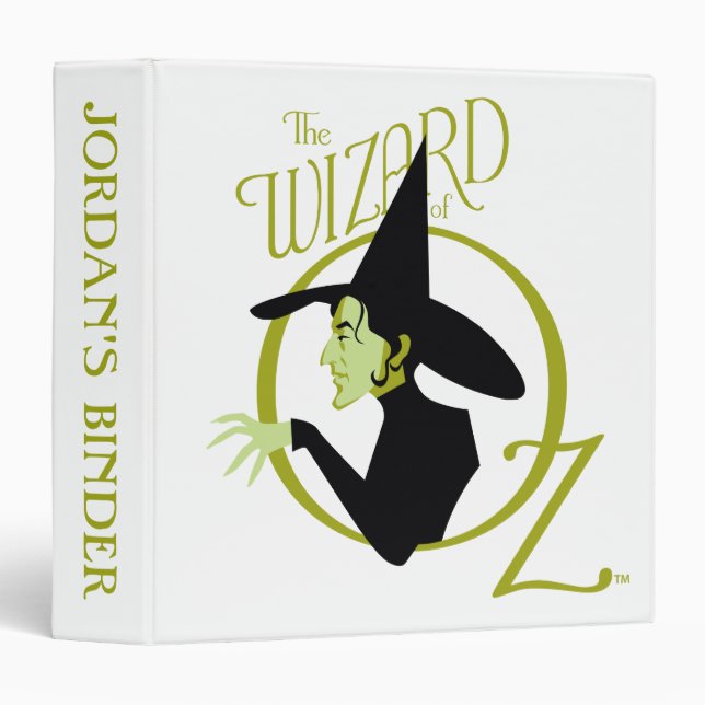 Wicked Witch™ The Wizard Of Oz™ Logo 3 Ring Binder (Front/Spine)