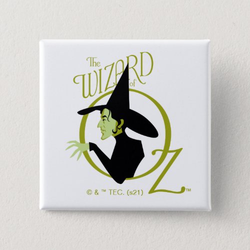 Wicked Witch The Wizard Of Oz Logo Button