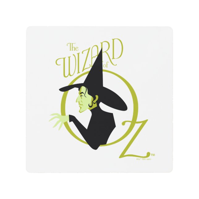 Wicked Witch™ The Wizard Of Oz™ Logo Metal Print (Front)
