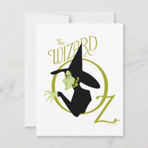 Wicked Witch The Wizard Of Oz Logo Note Card