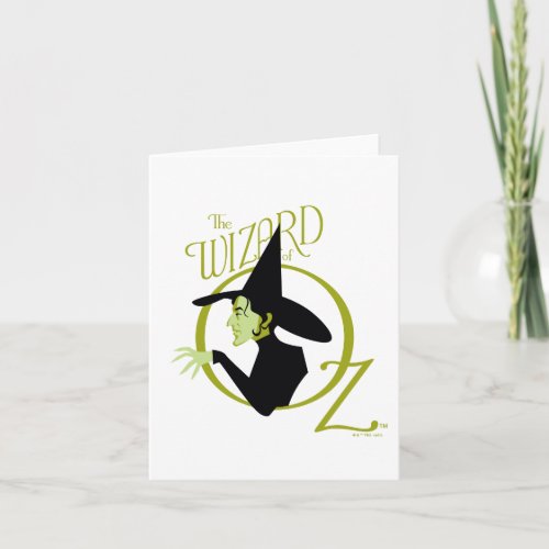 Wicked Witch The Wizard Of Oz Logo Note Card