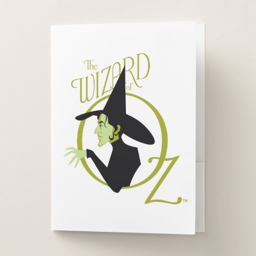 Wicked Witch The Wizard Of Oz Logo Pocket Folder